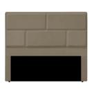 Cabeceira Casal King Size Estofada para Cama Box Jade Veludo Capuccino