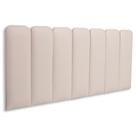 Cabeceira Casal Kit 7 Placas Modelo Arredondada para Cama com Fixação na Parede em MDF com material sintético Cabeceira Casal Kit 7 Placas Modelo Arredondada para Cama com Fixação na Parede em MDF com material sintético