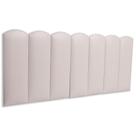 Cabeceira Casal Kit 7 Placas Modelo Nuvem - material sintético Marfim / Off White