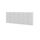 CABECEIRA CASAL LAURA 1,40 ALMOFADADA material sintético BRANCO