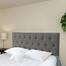 Cabeceira Casal Luna Suede Liso Cinza 140 X 60 Rbl