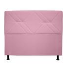Cabeceira casal monaco 140cm suede rosa