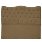 Cabeceira Casal para Cama Box Estofada Dunas Veludo Capuccino