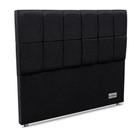 Cabeceira Casal Piave Linho Preto 140x125x12 Ortobom