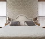 Cabeceira Casal Provence Diamond Suede Bege 140 X 60