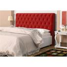 Cabeceira Casal Queen 160 cm Para Cama Box Lady Suede Vermelho - SA Móveis Cabeceira Casal Queen 160 cm Para Cama Box Lady Suede Vermelho - SA Móveis