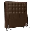 Cabeceira Casal Queen 160cm Ana Para Cama Box Napa Marrom - DS Estofados