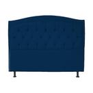 Cabeceira Casal Queen 160cm Para Cama Box Diana Suede Azul Marinho - DS Estofados