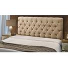 Cabeceira Casal Queen 160cm Para Cama Box Sofia Suede Bege - DS Móveis