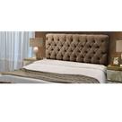 Cabeceira Casal Queen 160cm Para Cama Box Sofia Suede Marrom - SA Móveis