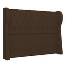 Cabeceira Casal Queen Cama Box 160cm Malva I02 Bouclê Marrom - Mpozenato