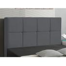 Cabeceira Casal Queen Cama Box 160cm para Quarto Roma Suede Cinza I02 - D'Rossi