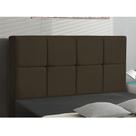 Cabeceira Casal Queen Cama Box 160cm para Quarto Roma Suede Marrom I02 - D'Rossi
