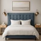 Cabeceira Casal Queen de Cama Box Estofada Ana 160 cm Veludo