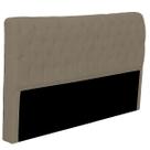 Cabeceira Casal Queen Estofada para Cama Box Glass Veludo Capuccino