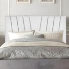 Cabeceira Casal Queen Size Cama Estofada 160 Cm Lile Suede Branco Cabeceira Casal Queen Size Cama Estofada 160 Cm Lile Suede Branco