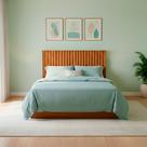 Cabeceira Casal Ripada para Cama Box Painel Decorativo Grande Design Moderno e Elegante