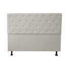 Cabeceira Casal Super King Juliana 195cm Para Cama Box Suede Bege - DS Estofados