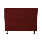 Cabeceira Casal Super King Juliana 195cm Para Cama Box Suede Bordo - DS Estofados Cabeceira Casal Super King Juliana 195cm Para Cama Box Suede Bordo - DS Estofados