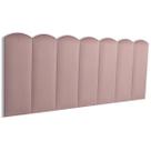 Cabeceira Casal Veludo 140x60 Cama Box Modulada Nuvem