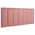 Cabeceira Casal Veludo 140x60 Cama Box Modulada Reta