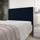 Cabeceira Centaurus 140 / Suede Azul Marinho