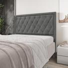 Cabeceira Centaurus 140 / Suede Cinza Cabeceira Centaurus 140 / Suede Cinza