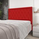 Cabeceira Centaurus 195 King A-020 Couro Artificial Vermelho Aradecor Cabeceira Centaurus 195 King A-020 Couro Artificial Vermelho Aradecor