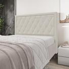 Cabeceira Centaurus 195 / N-037 Bouclê Off White Cabeceira Centaurus 195 / N-037 Bouclê Off White