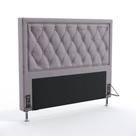 Cabeceira Centaurus 195 Para Cama Box King N-023 Veludo Cinza Claro Aradecor Cabeceira Centaurus 195 Para Cama Box King N-023 Veludo Cinza Claro Aradecor