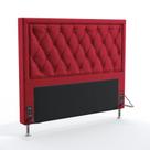 Cabeceira Centaurus 195 Para Cama King Sued Vermelho Aradecor Cabeceira Centaurus 195 Para Cama King Sued Vermelho Aradecor