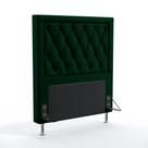 Cabeceira Centaurus 90 Modulada Estofada N-026 Veludo Verde Aradecor Cabeceira Centaurus 90 Modulada Estofada N-026 Veludo Verde Aradecor