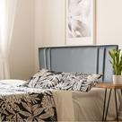 Cabeceira Chumbo Siena Vertical Double Facto Queen 160 X 60