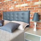 Cabeceira Cinza Botonê 15 Queen 160 X 60 Cm