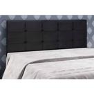 Cabeceira Clean Suede Preto 90CM - FRI Varejo