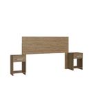 Cabeceira com 2 Mesas de Apoio CA41 Decibal Wood