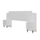 Cabeceira com Mesa de Cabeceira Veneza 2 Gavetas MDF