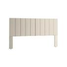 Cabeceira Com Pés Para Cama Box 1,60 Luxo - Bege