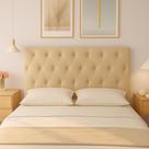 Cabeceira com pés para cama box casal 1,60 new york 6 cores