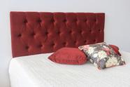 Cabeceira Confortvel Casal 1.40m Painel Cor Vinho Bordo botoes cor
