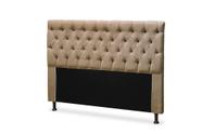 Cabeceira Cristal 1,40 Para Cama Box Suede Amassado Castor - JS Móveis