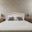 Cabeceira Curvado Liso Bege Diamond Suede Liso Queen 160 X 60