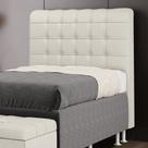 Cabeceira Dama 90 Para Cama De Solteiro Bege Aradecor