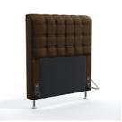 Cabeceira Dama 90 Para Cama de Solteiro Sued Marrom Aradecor