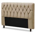 CABECEIRA DE CAMA BOX 140cm ANA CASAL SUEDE BEGE TOPÁZIO