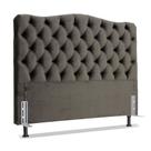 Cabeceira de Cama Box Casal 138 cm Larhome Dunas Suede Veludo Marrom escuro Cabeceira de Cama Box Casal 138 cm Larhome Dunas Suede Veludo Marrom escuro