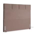 Cabeceira de Cama Box Casal 138 cm Marjorie Inspire House Suede Veludo Rosê