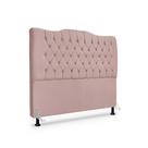 Cabeceira de Cama Box Casal 140 cm Dunas - Veludo Rose