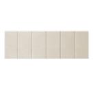 Cabeceira De Cama Box Casal 140 e Queen 160 Estofada Almofadada Painel Cor Palha LGM MOVEIS