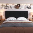 Cabeceira De Cama Box Casal 1,40cm Estofada Quarto - Bia - Cor Preta
